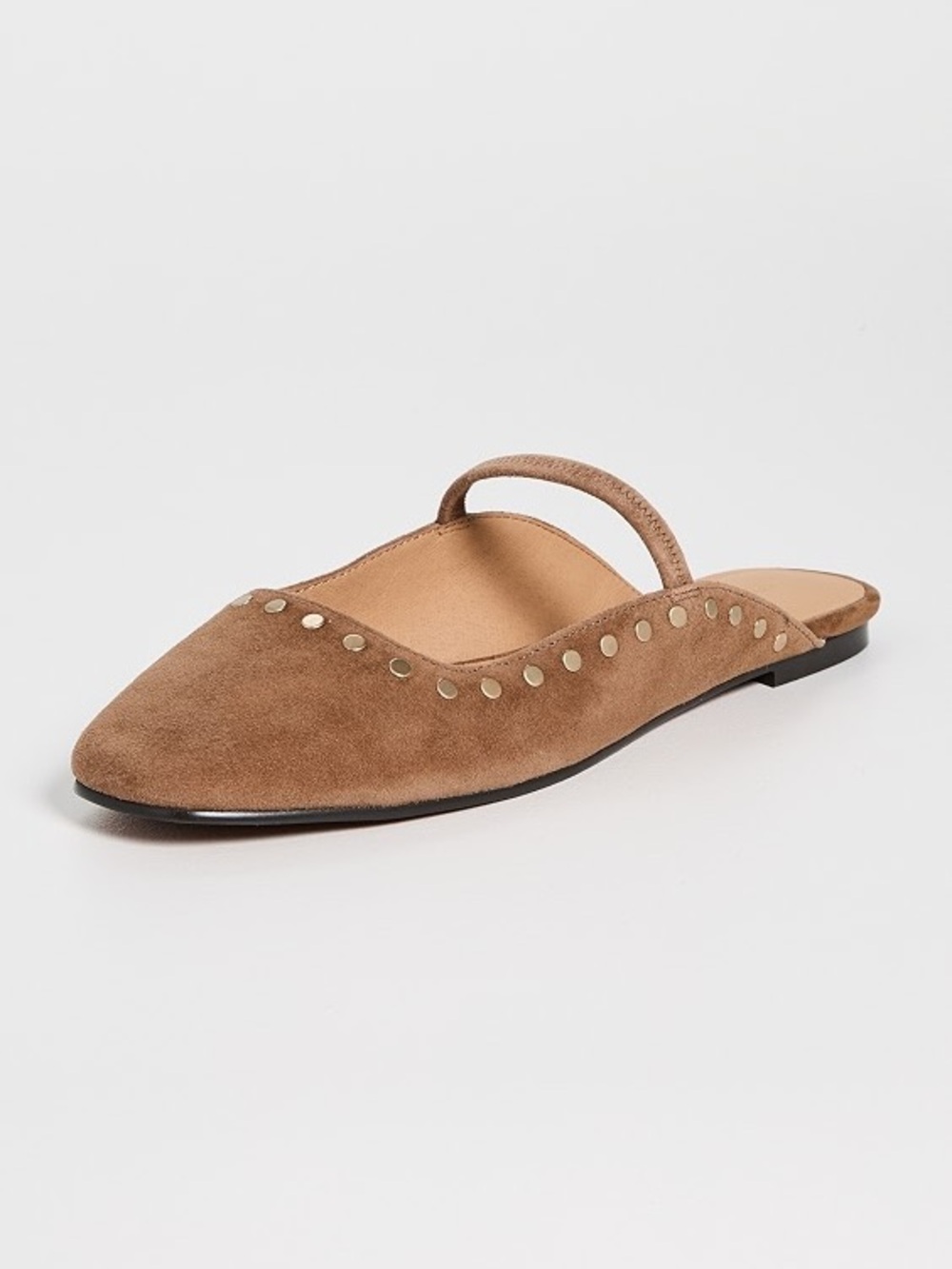 Madewell Greta Suede Studded Backless Mule